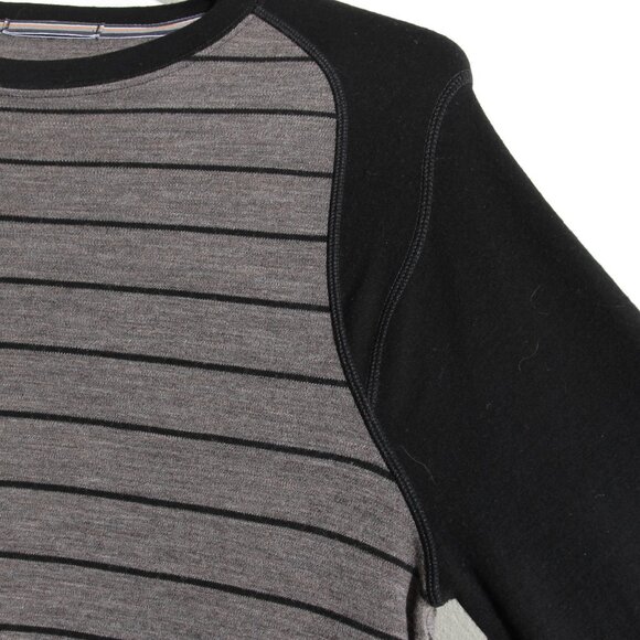 Smartwool Men's Merino Wool Mid 250 Pattern Crew Stripe Long Sleeve Size Medium - Picture 3 of 14
